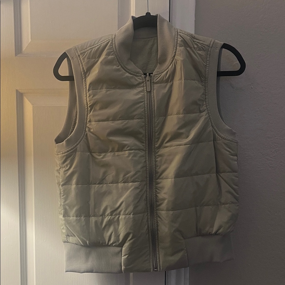 Lululemon Olive Green Quilted Vest